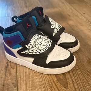 Jordan Kids Sneakers - Black, White, and Blue